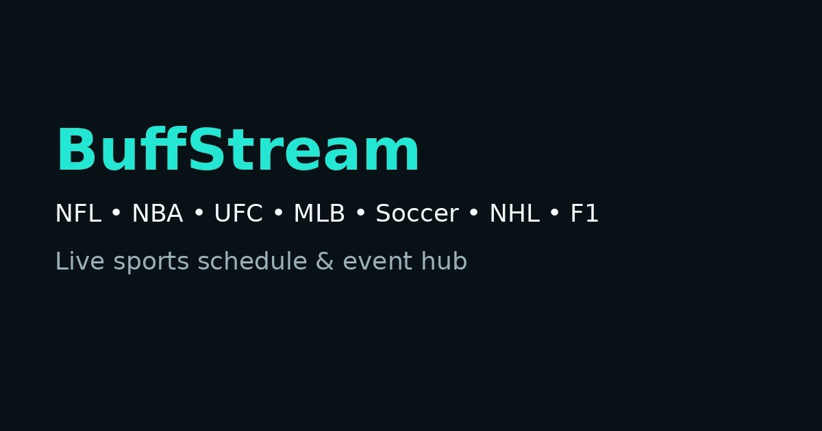 MLB Live Streams & Upcoming Events | BuffStream